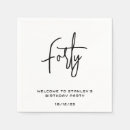 Search for black on white napkins Simple