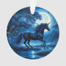 Search for black horse christmas tree decorations Blue