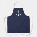 Search for navy anchor aprons Nautical