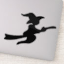 Search for flying broomstick stickers Silhouette