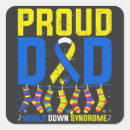 Search for awareness day stickers World down syndrome day