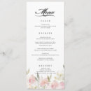Search for floral wedding menus Elegant