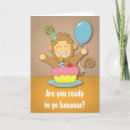 Search for cute monkey birthday cards Colourful