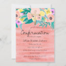 Search for watercolor confirmation invitations Floral flowers