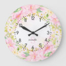 Search for blush pink floral clocks Pretty
