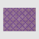 Search for purple damask tissue paper Gold