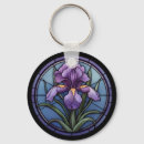 Search for purple iris key rings For her
