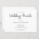 Search for post wedding invitations Black and white
