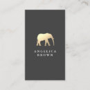 Search for elephant business cards Animals