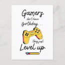Search for level up birthday cards Birthday for gamers