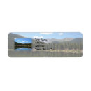 Search for lake return address labels Blue sky