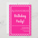 Search for dot birthday invitations Hot pink