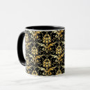 Search for gold patterned damasks mugs Design