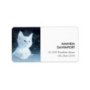 Search for blue cat return address labels Feline