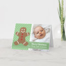 Search for cute gingerbread man christmas cards Green