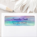 Search for ombre return address labels Teal