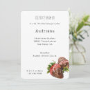 Search for dessert party invitations Strawberries