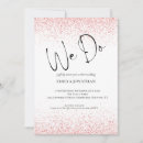 Search for rose gold glitter wedding invitations Qr code