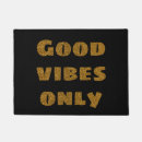 Search for good vibes doormats Motivational