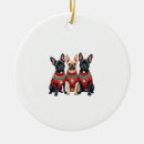 Search for frenchie christmas tree decorations Puppy