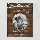 Search for rustic save the date postcards Wood