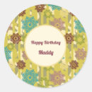 Search for happy birthday floral stickers Unique