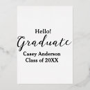 Search for class of 2027 graduation invitations Calligraphy typography elegant romantic