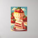 Search for cake canvas prints Strawberry