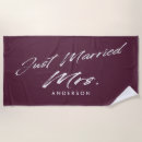 Search for just married beach towels Newlyweds