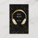 Search for music producer business cards Gold