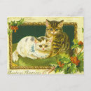 Search for victorian cat christmas cards Kitty
