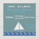Search for ocean birth announcement cards Blue