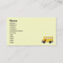 Search for school bus driver business cards Yellow
