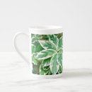 Search for green white mugs Floral
