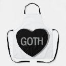 Search for goth aprons Black
