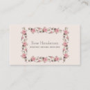 Search for romantic business cards Girly