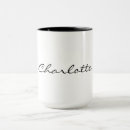 Search for white letters mugs Elegant