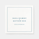 Search for navy blue wedding napkins Modern