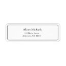 Search for border return address labels Typography