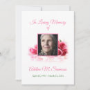 Search for pink roses memorial cards Celebration of life