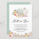 Search for white pumpkin bridal shower invitations Botanical