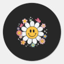 Search for retro daisy stickers Smile face