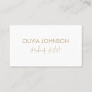 Search for makeup artist business cards Elegant