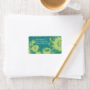 Search for green apple return address labels Rustic