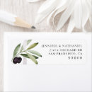 Search for olive branch return address labels Mediterranean