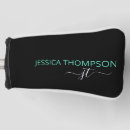 Search for monogrammed golf head covers Black