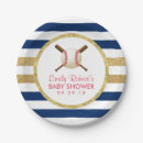 Search for baseball baby shower plates Boy