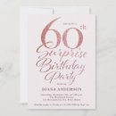 Search for surprise 60th party invitations Modern