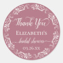 Search for bridal roses stickers Bridal shower thank you