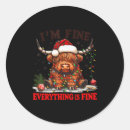Search for everything is fine stickers Funny christmas